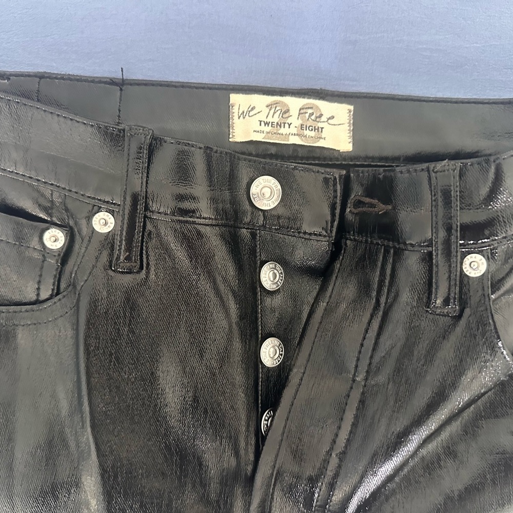 We The Free Women’s Shiny / Vinyl Black Jeans